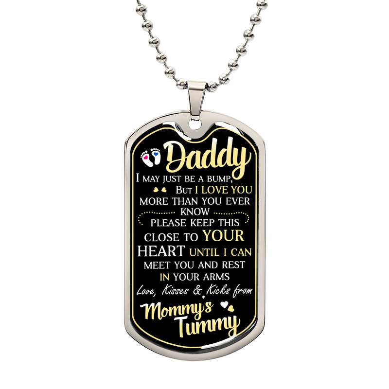 Dad To Be - Dog Tag Necklace